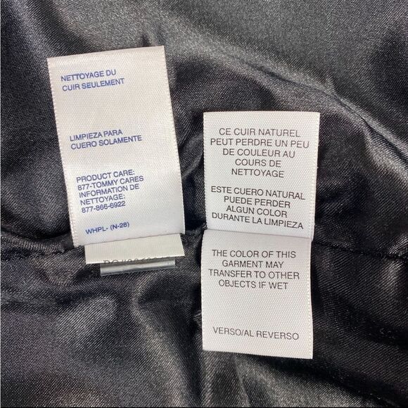 Vintage Tommy Hilfiger Leather Straight Leg Pants Size 6 - Picture 11 of 14